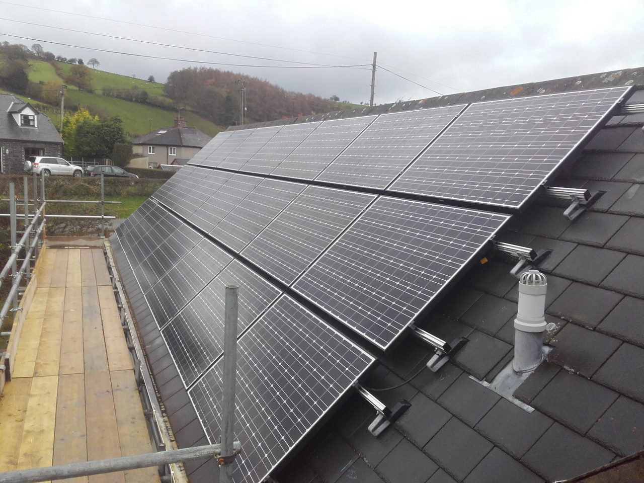 On roof PV finished